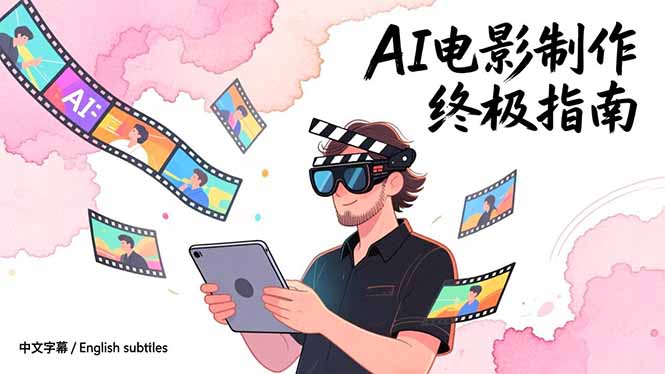 AI电影制作终极指南：从创意到成片，系统掌握智能影视全流程实战课(中英字幕-悟思笔记，一个低调的学习营。