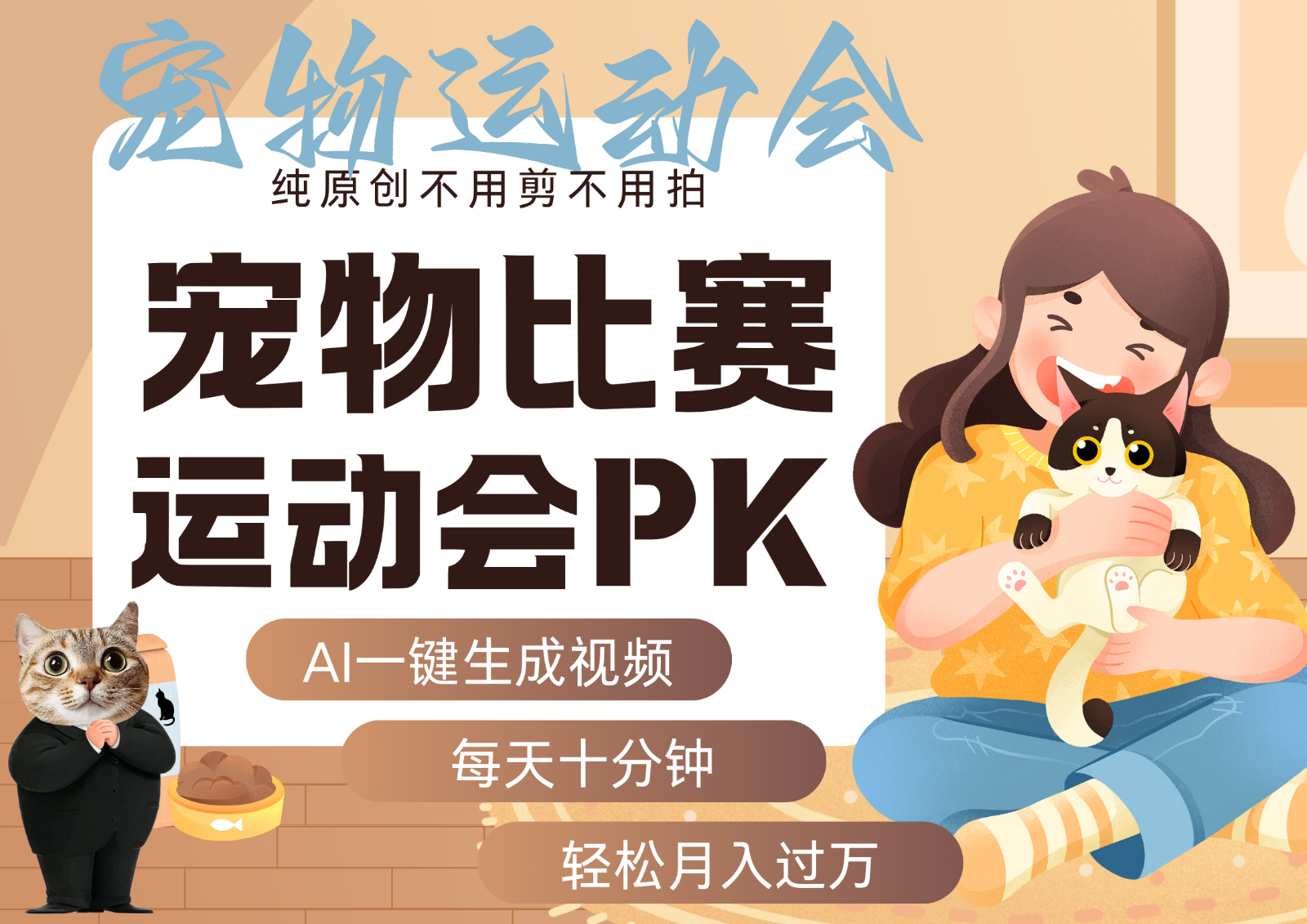 AI萌宠运动员跳水 射击 篮球 足球比赛 每天十分钟 附详细提示词文案库 代替做…-悟思笔记，一个低调的学习营。