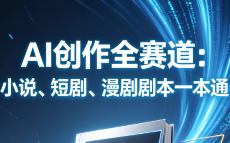 AI创作全赛道：小说、短剧、漫剧剧本一本通(更新7月)-悟思笔记，一个低调的学习营。