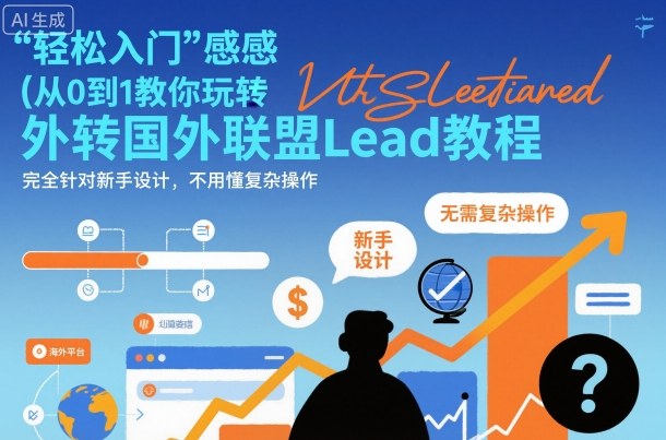 国外联盟賺美刀项目，从0到1教你玩转国外联盟Lead教程，纯新手可操作性100%-悟思笔记，一个低调的学习营。
