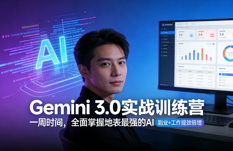 Gemini 3.0实战训练营，一周时间，全面掌握地表最强的AI，副业+工作提效倍增-悟思笔记，一个低调的学习营。