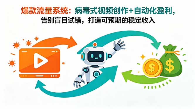 爆款流量系统：病毒式视频创作+自动化盈利，告别盲目试错，打造可预期的稳定收入-悟思笔记，一个低调的学习营。