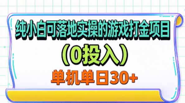 纯小白可落地实操的游戏打金项目(0投入-悟思笔记，一个低调的学习营。