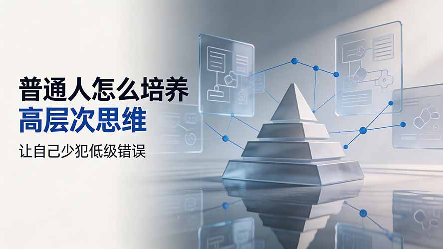 付费文章：普通人怎么培养高层次思维，让自己少犯低级错误-悟思笔记，一个低调的学习营。