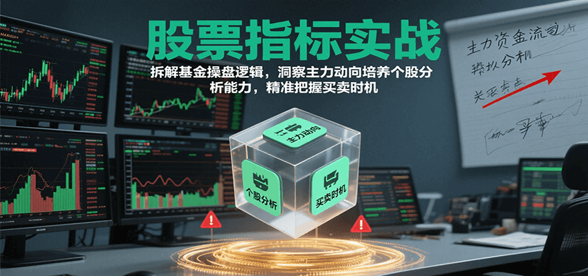 股票指标实战，基金操盘逻辑拆解，洞察主力动向培养个股分析能力把握买卖时机(更新)-悟思笔记，一个低调的学习营。