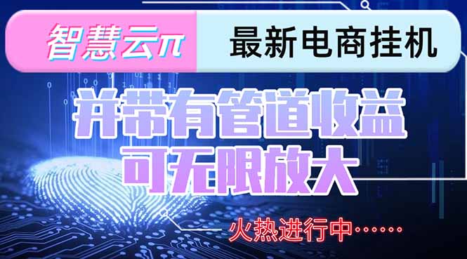 智慧云π电脑挂机单机每天收益300—500+ 并带有团队管道收益 可无限放大-悟思笔记，一个低调的学习营。
