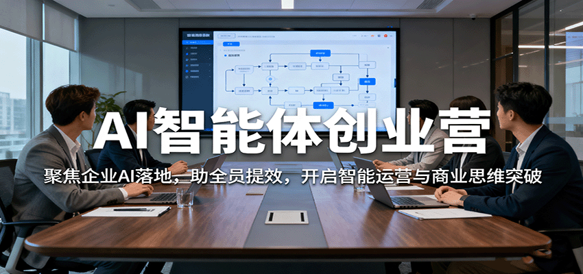 AI智能体创业营：聚焦企业AI落地，助全员提效，开启智能运营与商业思维突破-悟思笔记，一个低调的学习营。