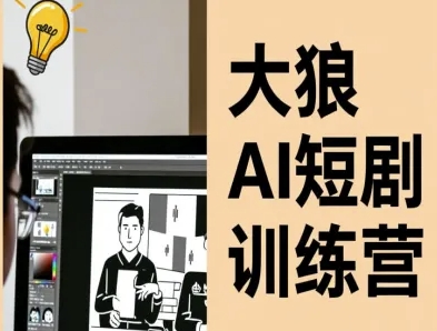 大狼AI短剧训练营-短剧课程(更新中)-悟思笔记，一个低调的学习营。