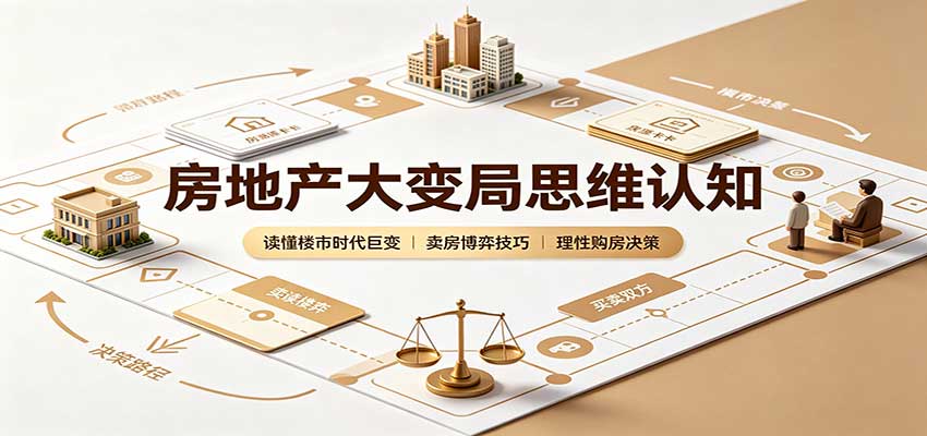 房地产大变局思维认知：读懂楼市时代巨变，卖房博弈技巧，理性购房决策-悟思笔记，一个低调的学习营。