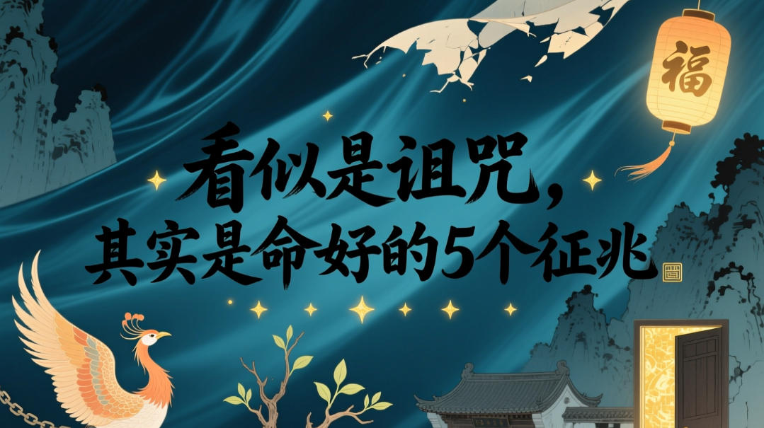 付费文章：看似是诅咒，其实是命好的5个征兆-悟思笔记，一个低调的学习营。