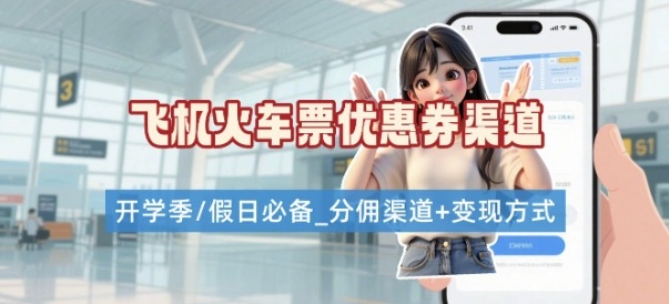 学生党必看！机票火车票优惠券申请渠道 + 项目打法，开学季节日速存-悟思笔记，一个低调的学习营。