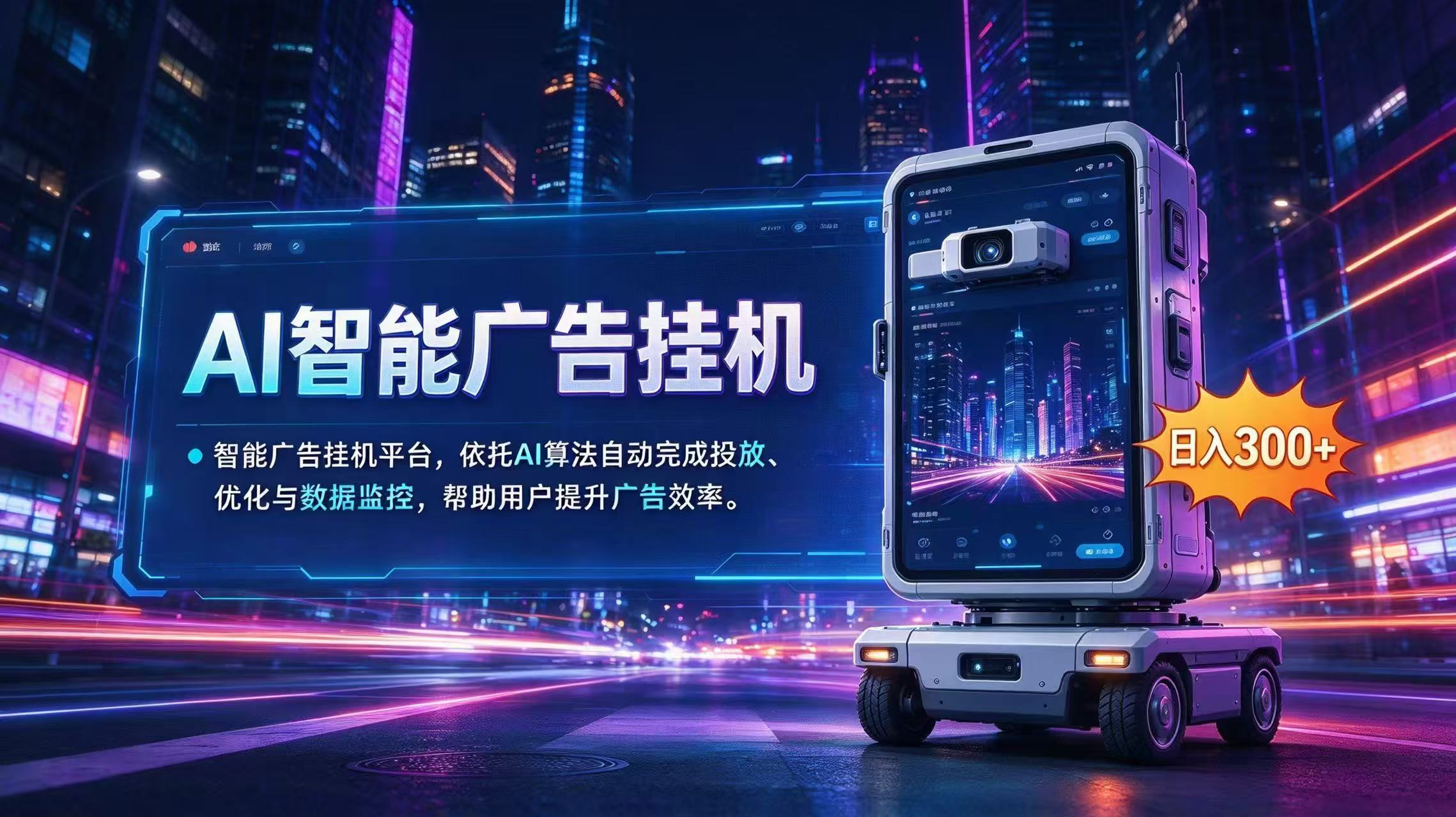 AI 智能广告挂机｜AI 自动运行，轻松托管广告任务-悟思笔记，一个低调的学习营。