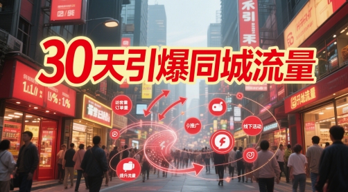 30天引爆同城流量：团购篇 认知篇 流量篇 来客篇 达人篇 老板人设IP篇 投流篇-悟思笔记，一个低调的学习营。