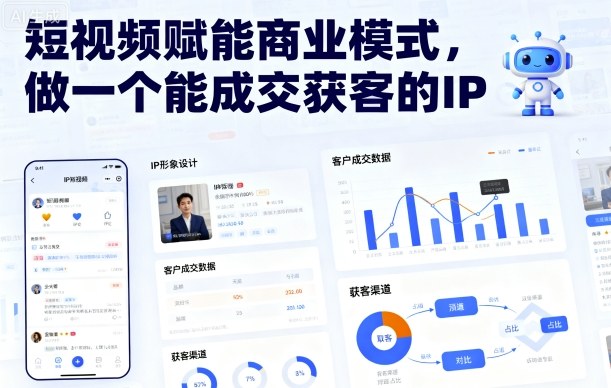 短视频赋能商业模式，做一个能成交获客的IP-悟思笔记，一个低调的学习营。