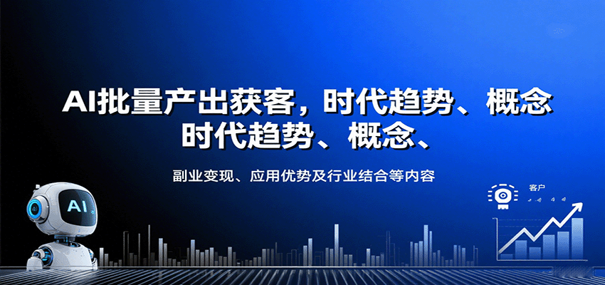 AI批量产出获客，时代趋势、概念、副业变现、应用优势及行业结合等内容-悟思笔记，一个低调的学习营。
