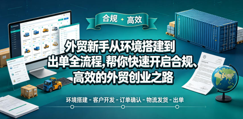 外贸新手从环境搭建到出单全流程，帮你快速开启合规、高效的外贸创业之路-悟思笔记，一个低调的学习营。