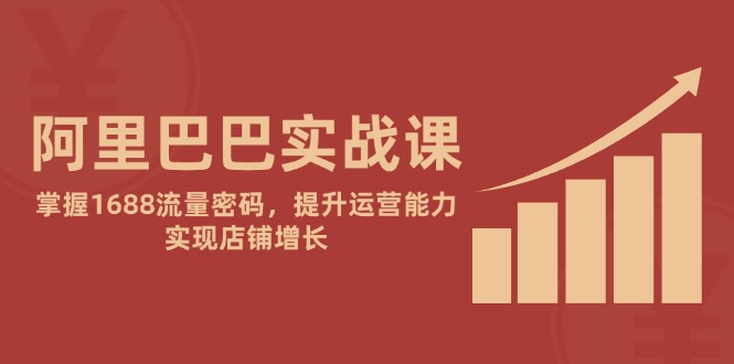 阿里巴巴实战课：掌握1688流量密码，提升运营能力，实现店铺增长-悟思笔记，一个低调的学习营。