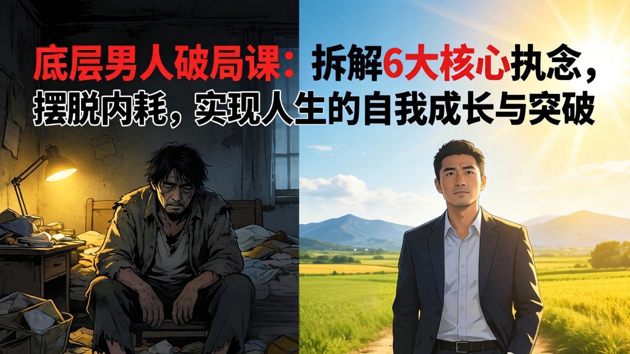 付费文章：底层男人破局课：拆解 6 大核心执念，摆脱内耗，实现人生的自我成长与突破-悟思笔记，一个低调的学习营。