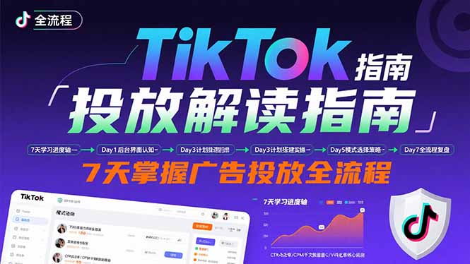 TikTok投放解读指南：后台操作/计划建立/模式选择，7天掌握广告投放全流程-悟思笔记，一个低调的学习营。