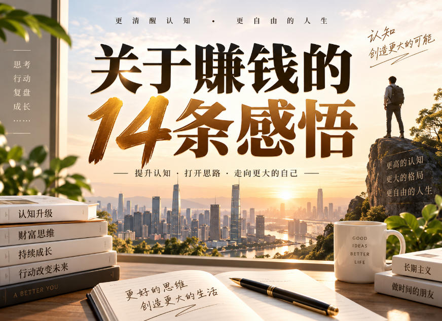 付费文章：关于賺钱的14条感悟-悟思笔记，一个低调的学习营。