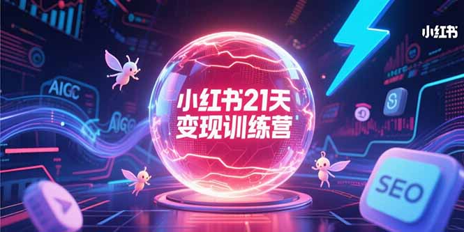 小红书21天变现训练营，AIGC工具高效应用，SEO优化核心技巧-悟思笔记，一个低调的学习营。