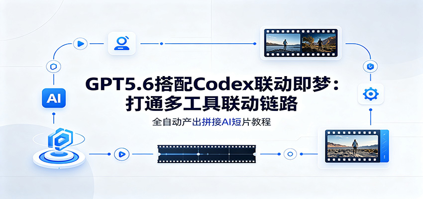 GPT5.6搭配Codex联动即梦：打通多工具联动链路，全自动产出拼接AI短片教程-悟思笔记，一个低调的学习营。